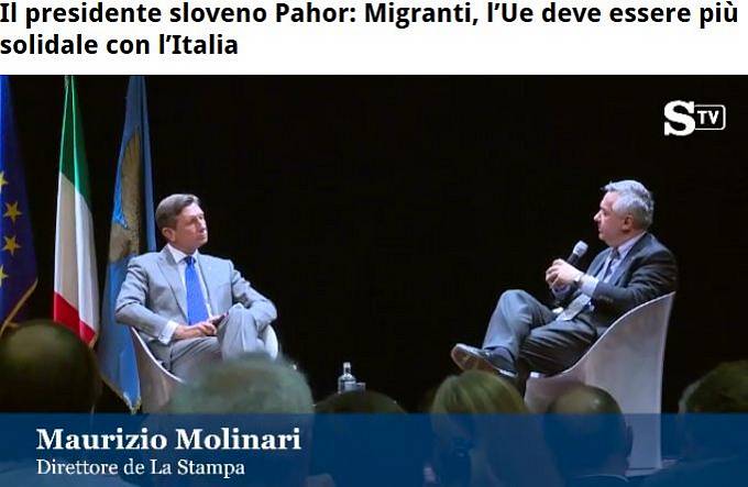 Intervju predsednika Republike Slovenije Boruta Pahorja za asopis La Stampa